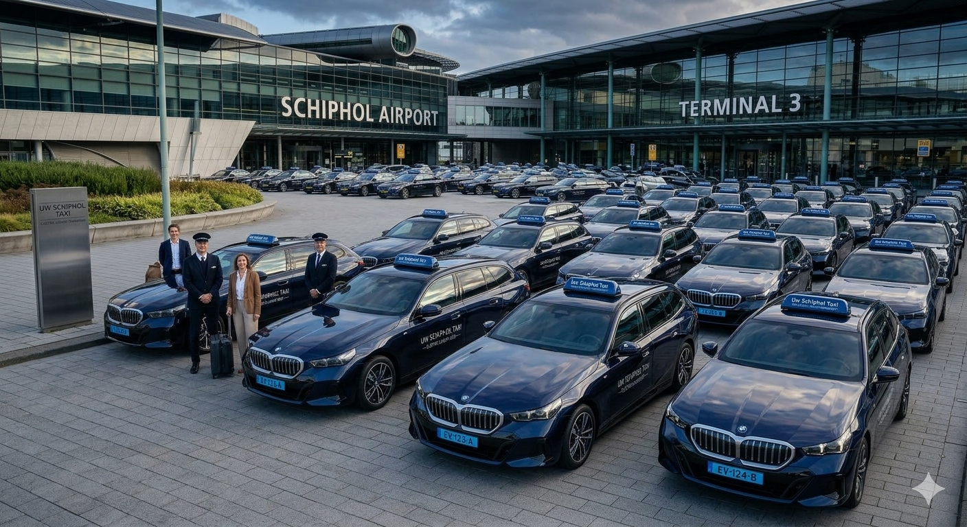 Vloot UwSchipholTaxi voor Schiphol